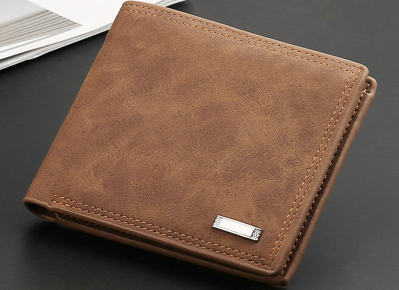 Portefeuille homme compact en similicuir élégant • Héritage