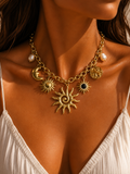 Collier multi-breloques Solarys