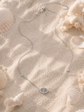 Collier Riviera - Acier inoxydable et zircons scintillants argenté