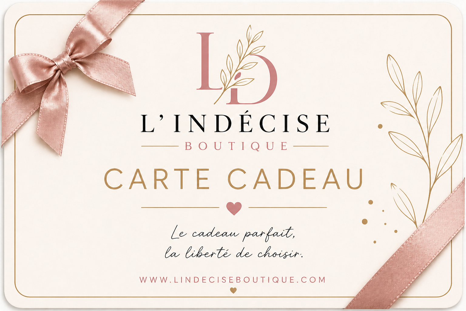 Carte cadeau - À partir de 20€ 💖