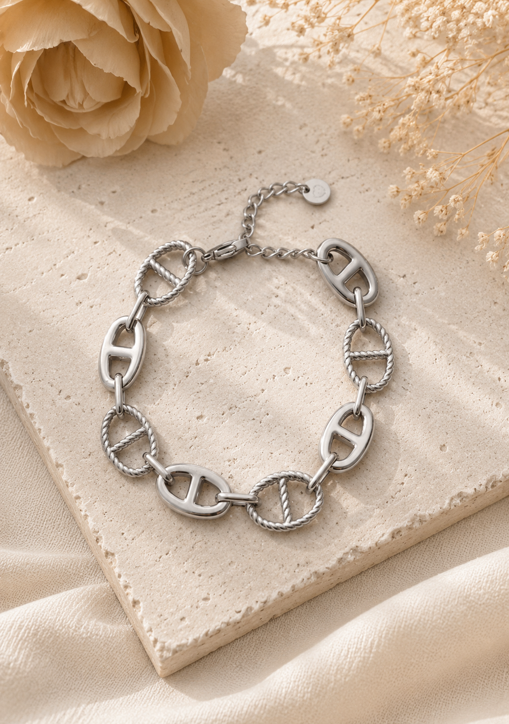 Bracelet Marina - Chaîne Marine en acier inoxydable Argenté