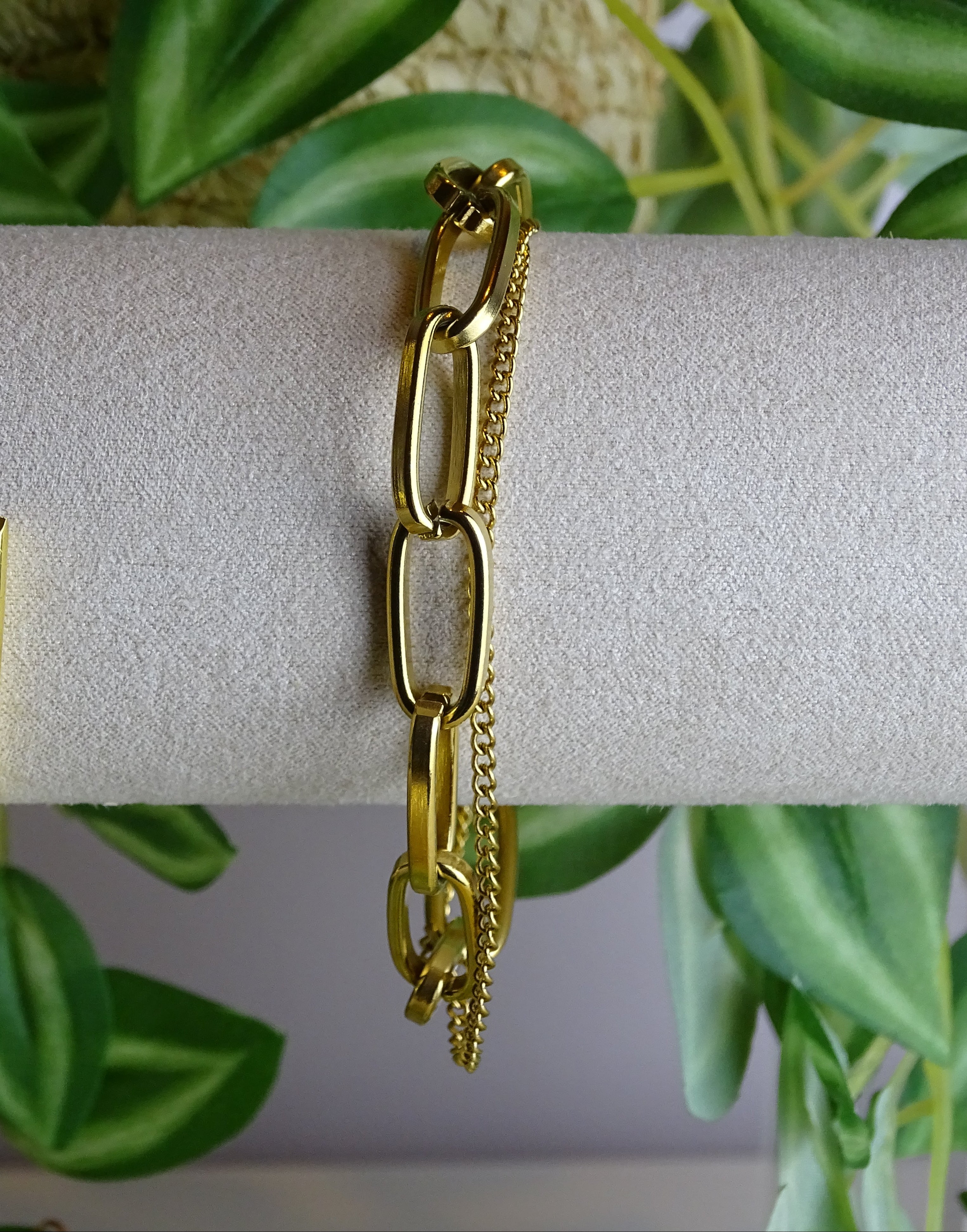 ✨ Bracelet maillons & chaîne – Caractère et élégance moderne ✨