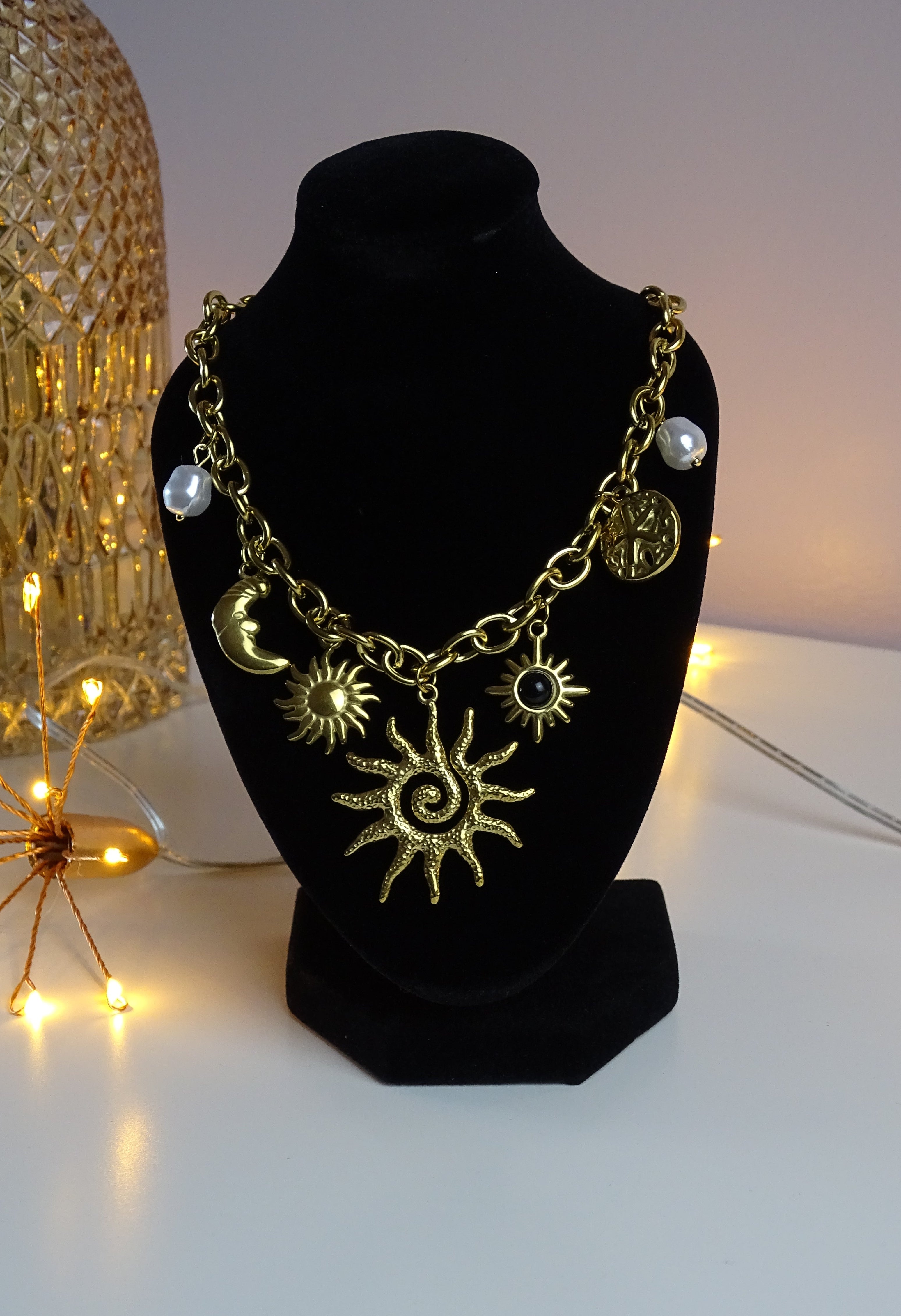 Collier multi-breloques