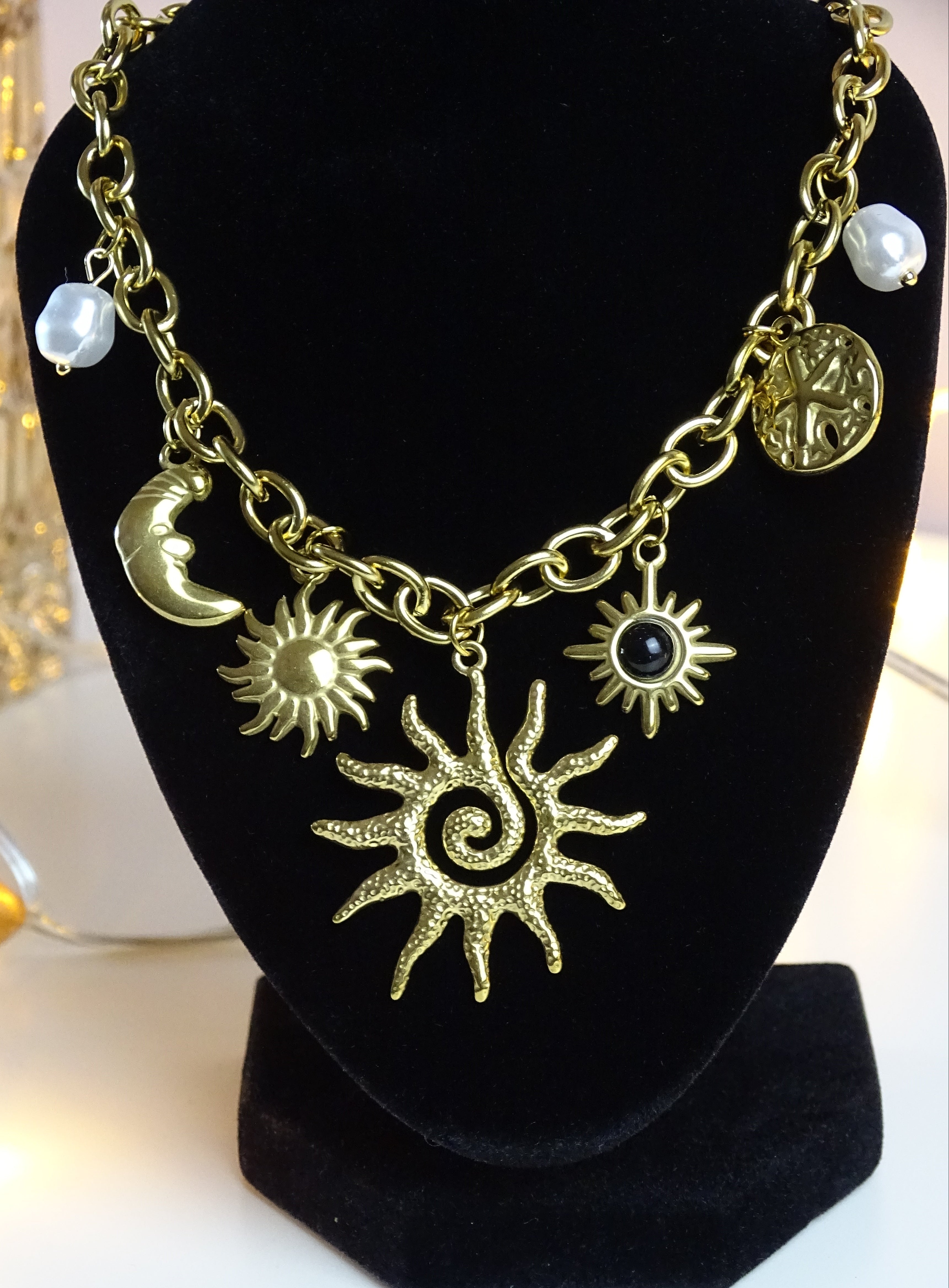 Collier multi-breloques