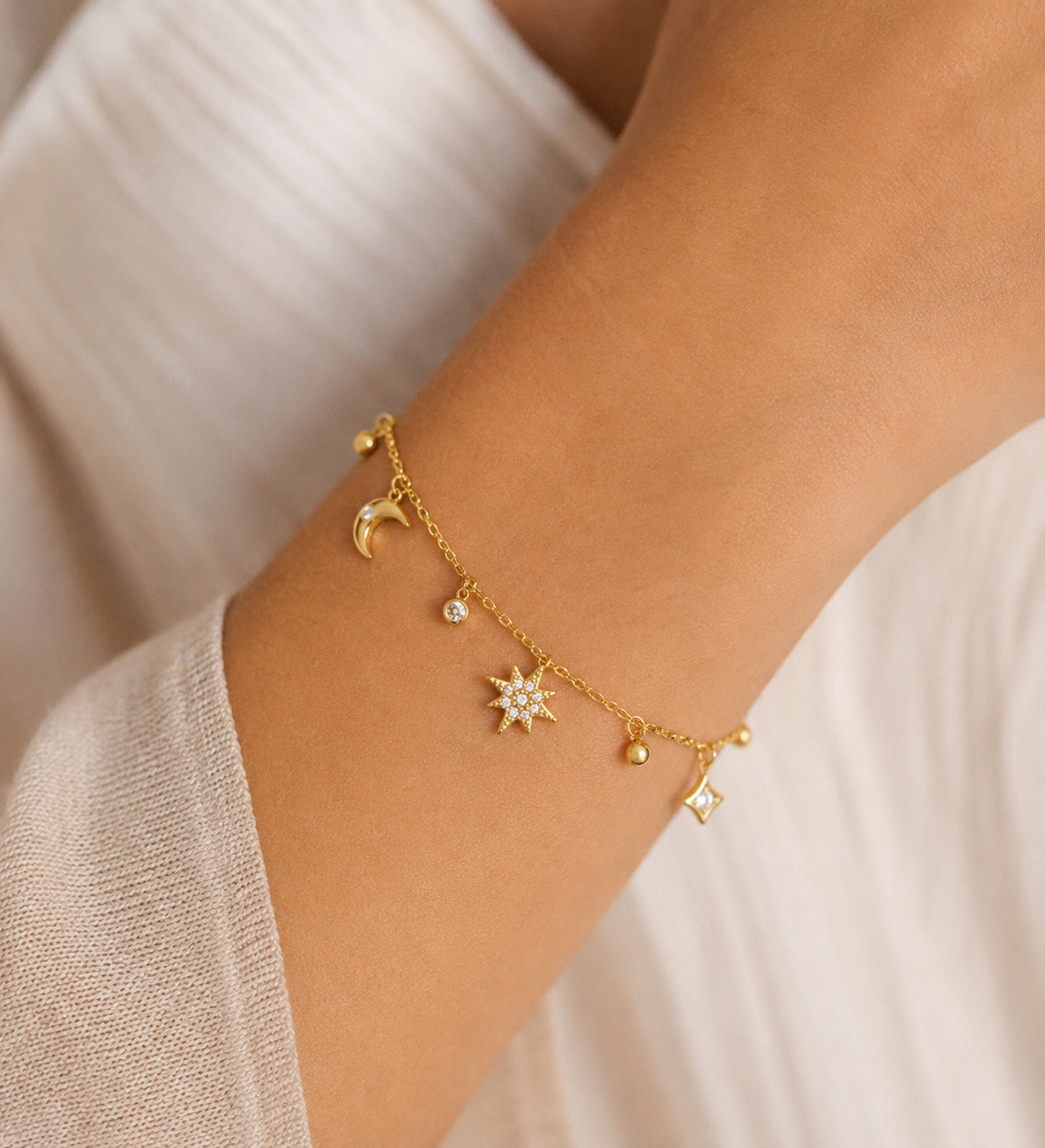 Bracelet Alizé - Éclat céleste et élégance estivale