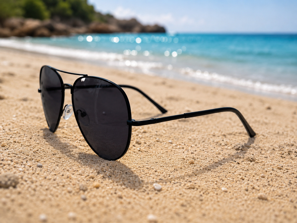 Lunettes de soleil Éclipse - Style aviateur noir
