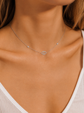 Collier Riviera - Acier inoxydable et zircons scintillants argenté