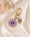 ✨Porte-clés fleuri lumineux aux accents poétiques – Élégance délicate • Viozélia✨