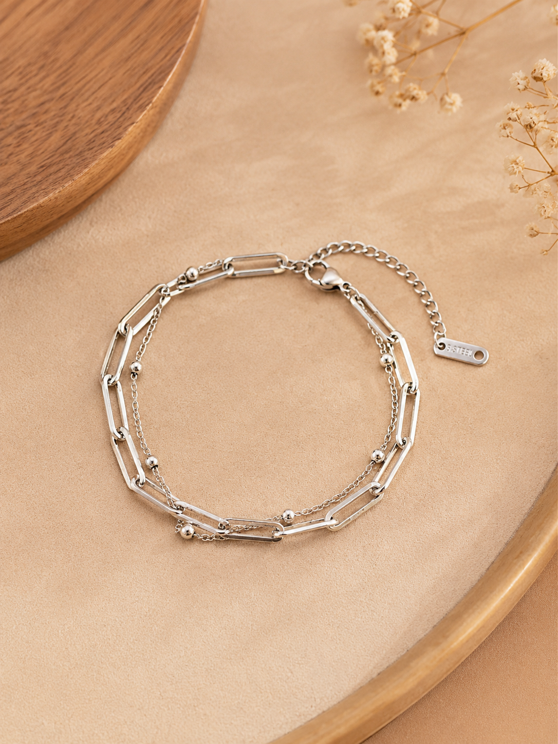 ✨ Bracelet multi-chaînes en acier inoxydable – Style minimaliste • Alyra✨