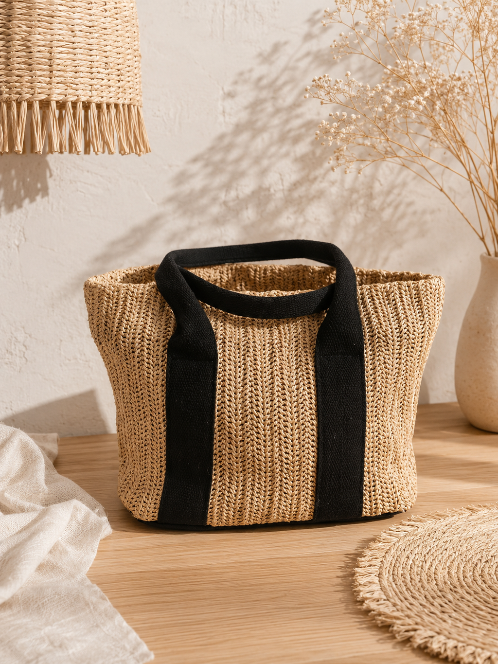 ✨ Sac cabas en paille tressée – Élégance naturelle • Lysara ✨