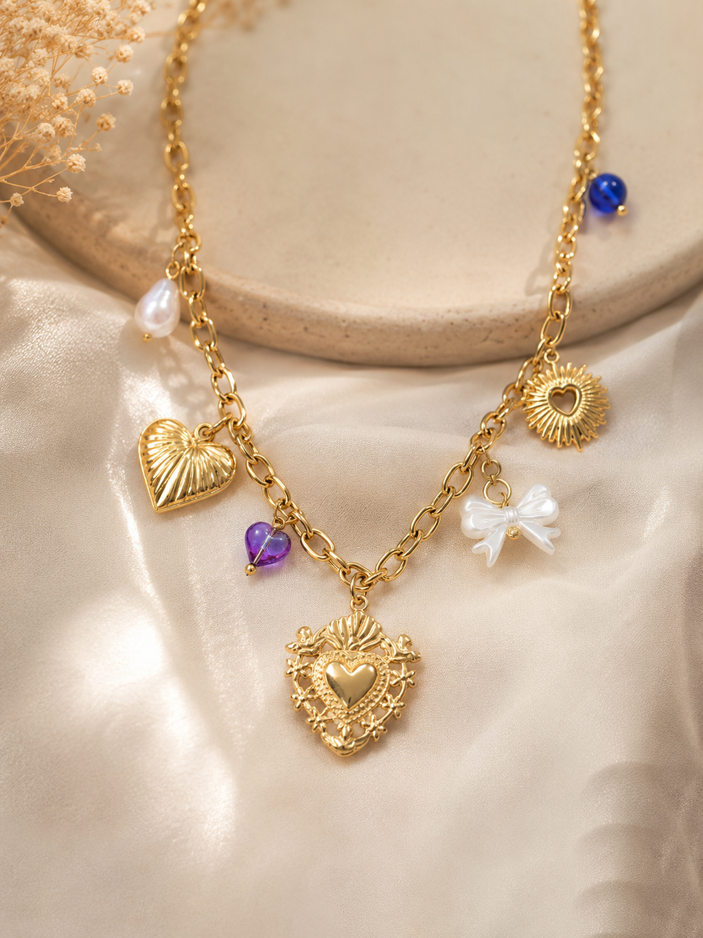 ✨ Collier charms colorés – Esprit bohème chic ✨
