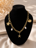✨ Collier charms marins – Évasion dorée ✨