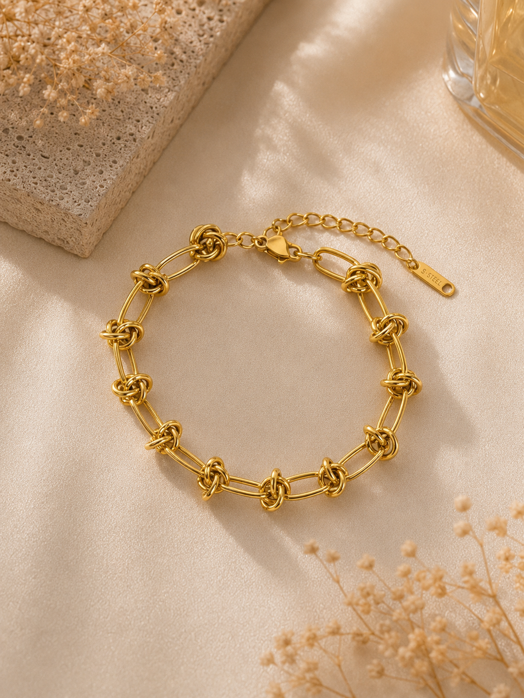 Bracelet maille noeuds
