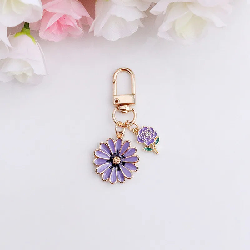 ✨Porte-clés fleuri lumineux aux accents poétiques – Élégance délicate • Viozélia✨