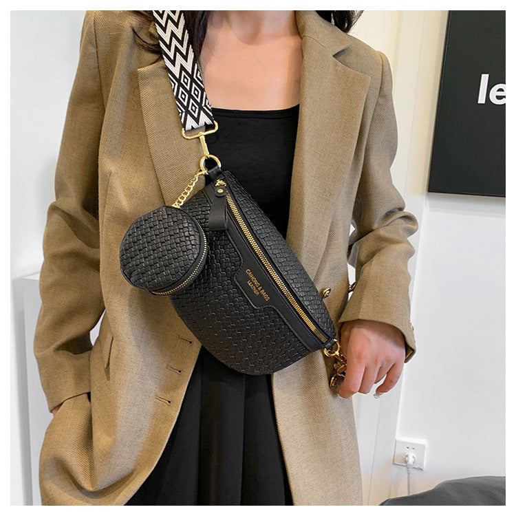 ✨ Sac banane bandoulière noir texturé – Tendance & ultra pratique ✨