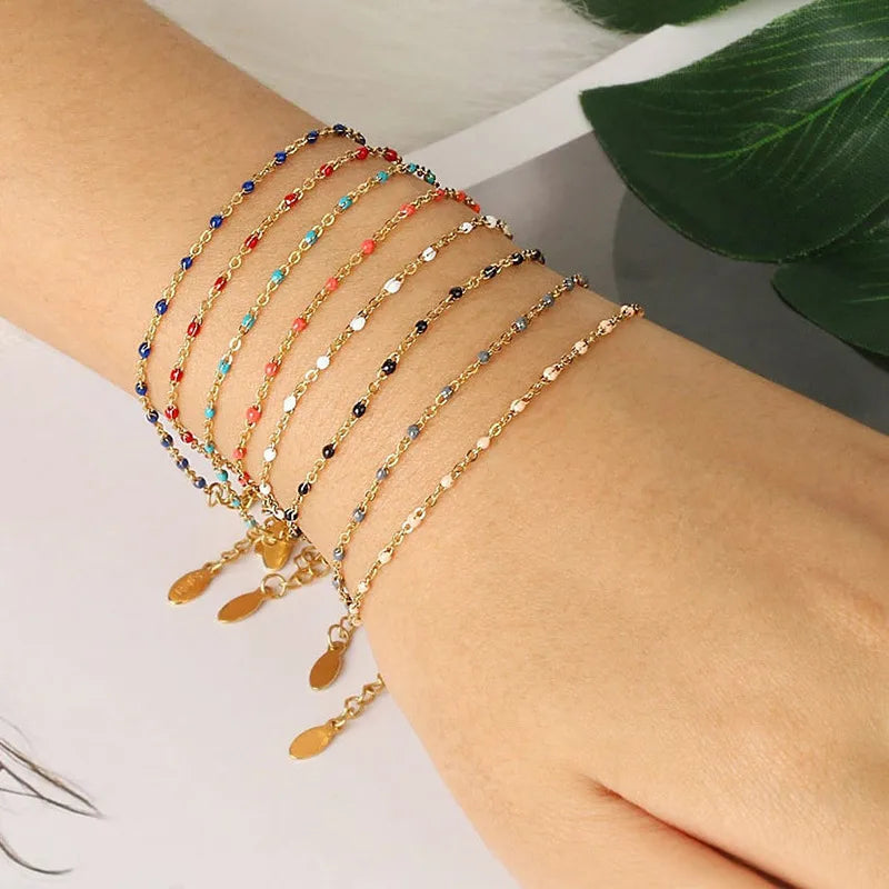 Bracelet Géométrique en acier titane